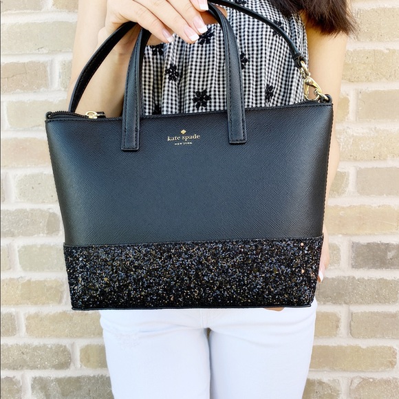 Bundle💕Kate Spade Satchel & Wallet SET Glitter - Picture 2 of 10